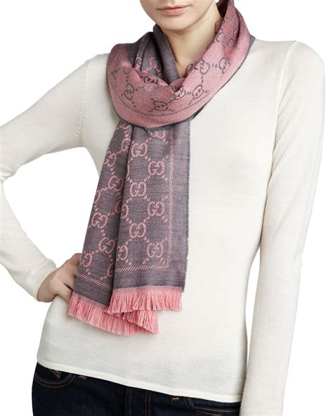 gwponese gucci scarf|gucci wool scarf women's.